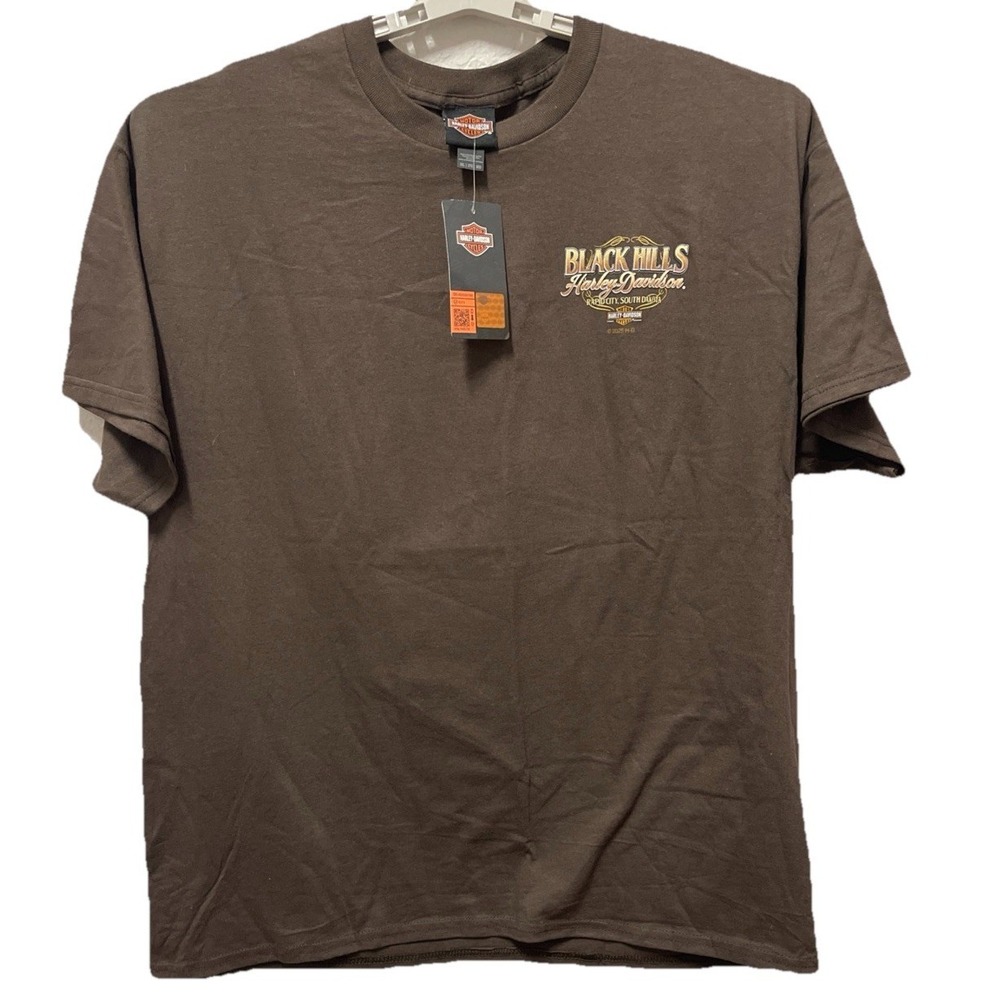 Harley Davidson Black Hills Rapid City SD Men's T-shirt NWT Sz 2XL